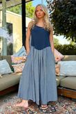Arbi Gingham Sundress Navy